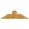 Ekena Millwork Portland Rough Sawn Timber Gable Bracket, Western Red Cedar, 36"W x 10"H x 4"D x 6"F, 7/12 Pitch GBW036X10X0406POR00RWR - alternate 1